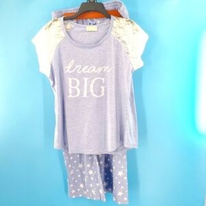Bobbie Brooks lightweight star pajama set XL